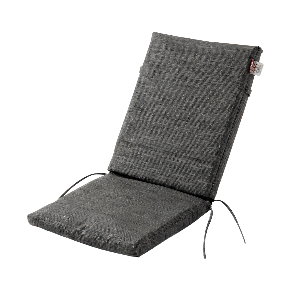 Mojo 48cm Charcoal Weathertex High-Back  Outdoor Cushion