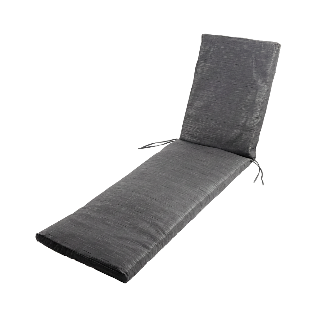 Mojo 53cm Charcoal Outdoor Sunlounge Cushion