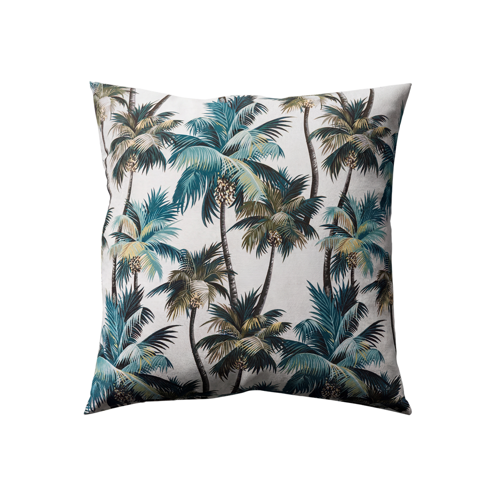 Mojo 60cm White L.A. Palm White Cushion Cover