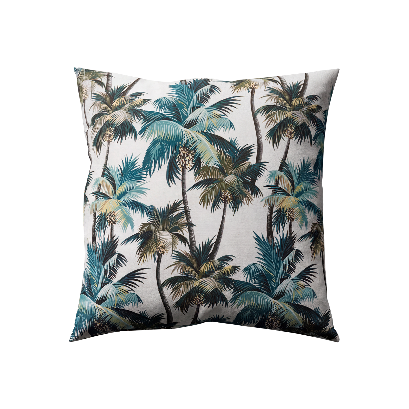 Mojo 60cm White L.A. Palm White Cushion Cover