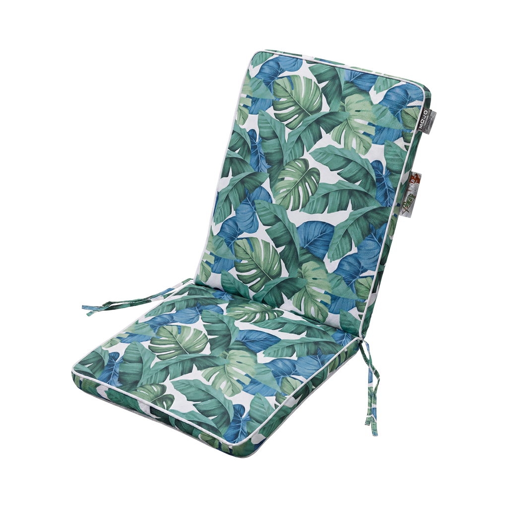 Mojo 46cm Green & White Leaf Outdoor Mid-Back  Cushion