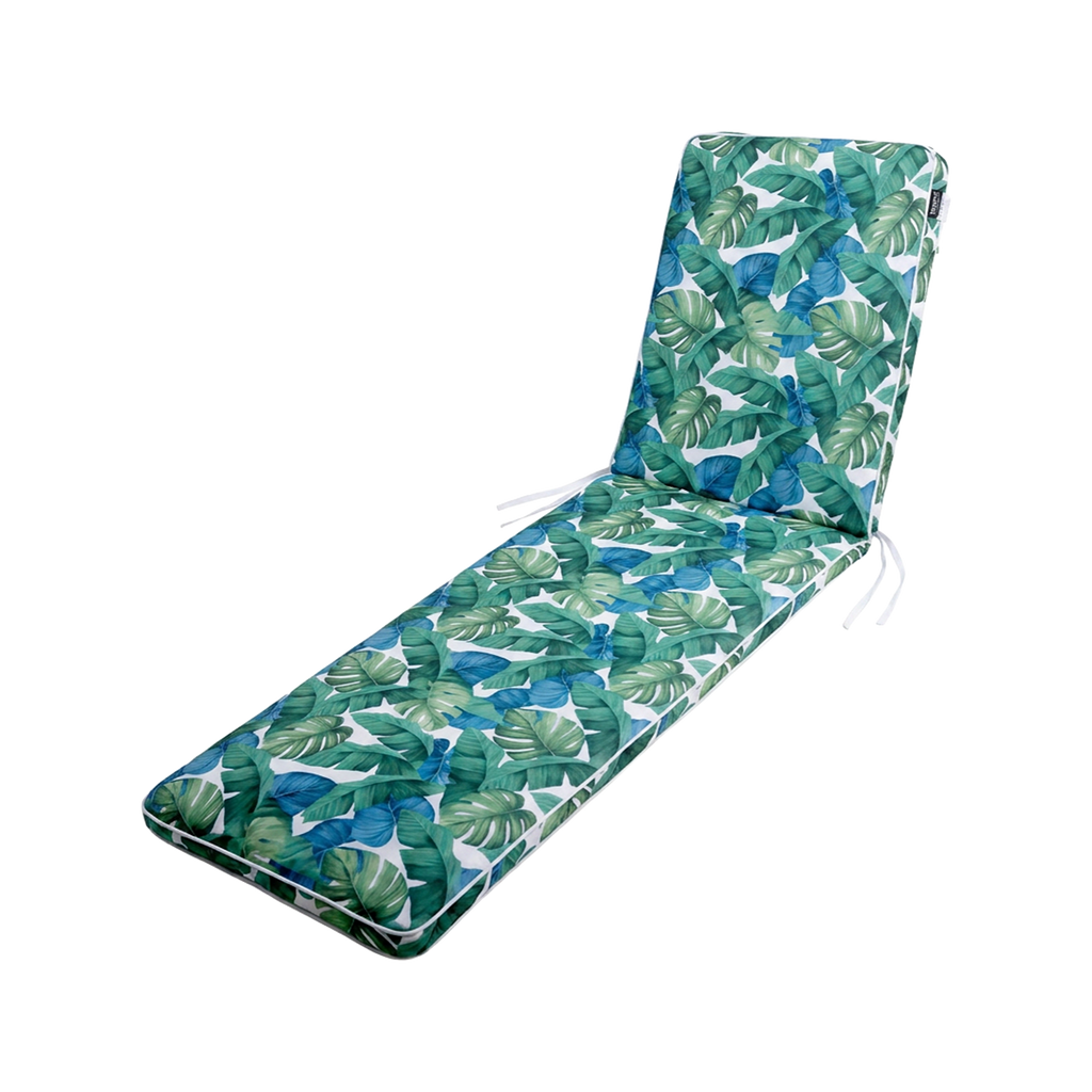 Mojo 53cm Multi/Assorted Leaf Outdoor Sunlounge Cushion