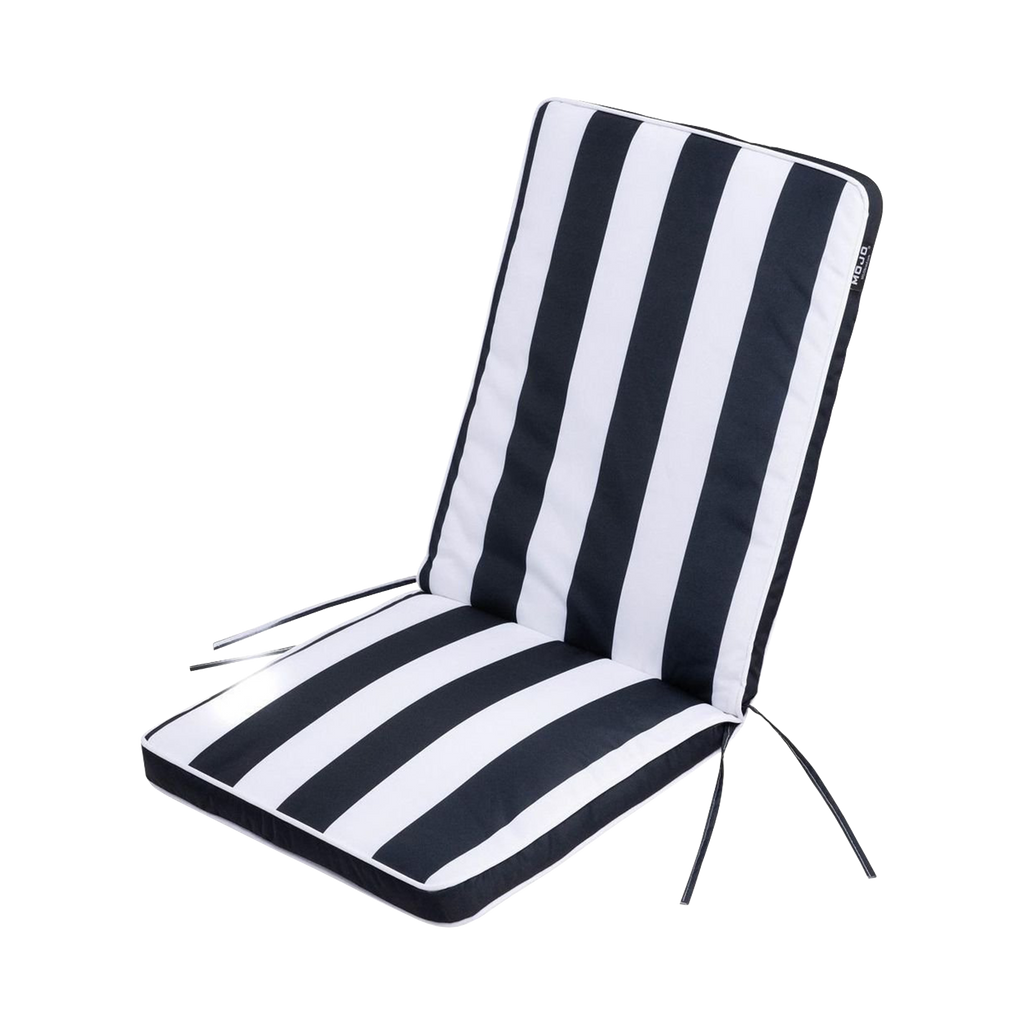 Mojo 46cm Blue & White St. Tropez Outdoor Mid-Back  Chair Cushion