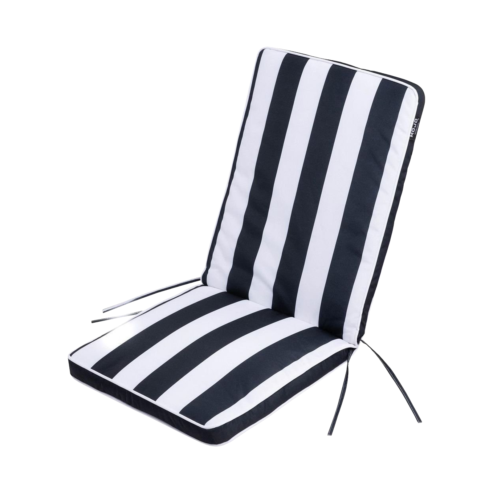 Mojo 46cm Blue & White St. Tropez Outdoor Mid-Back  Chair Cushion