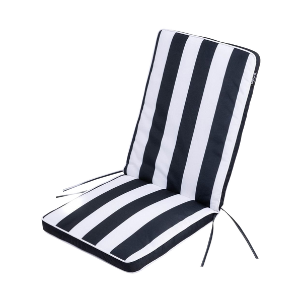 Mojo MJOC0128 St Tropez Outdoor Mid Back Chair Cushion – stylish UV-resistant cushion for outdoor dining and garden chairs