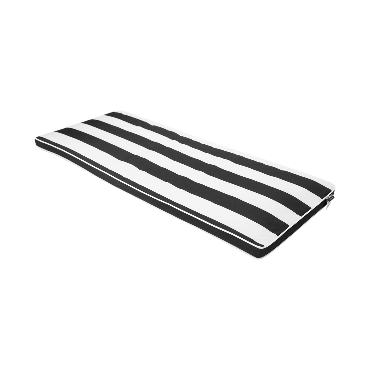 Mojo 48cm St.Tropez Black and White Strip Outdoor Bench Cushion