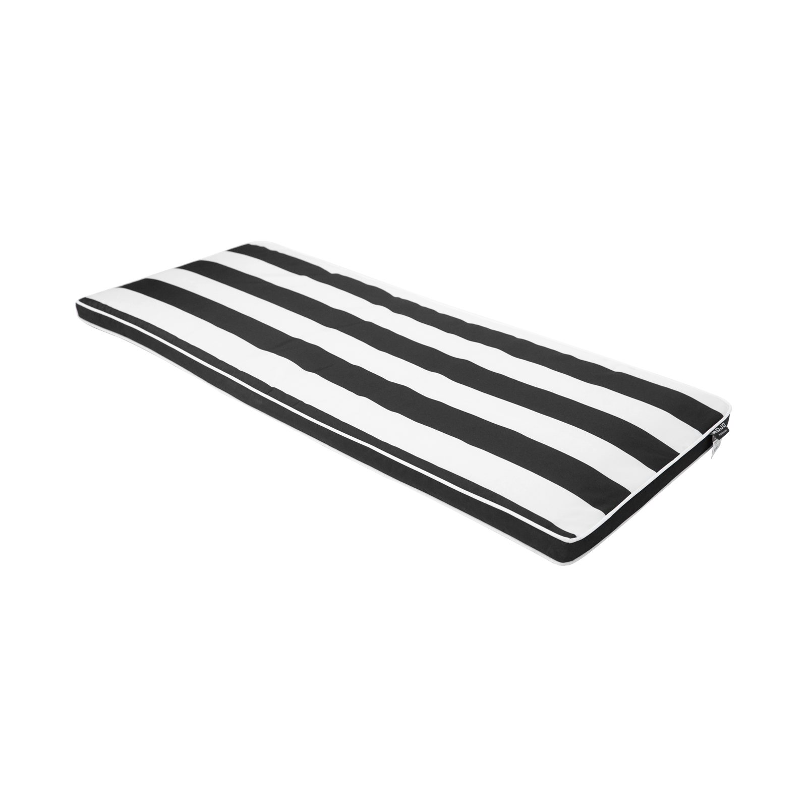 Mojo 48cm St.Tropez Black and White Strip Outdoor Bench Cushion