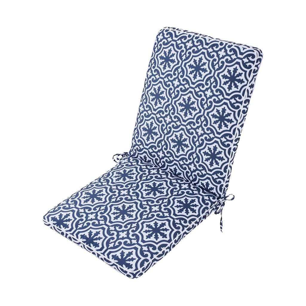 Mojo 46cm Blue & White Marrakesh Outdoor Mid-Back  Cushion