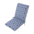 Mojo 46cm Blue & White Marrakesh Outdoor Mid-Back  Cushion
