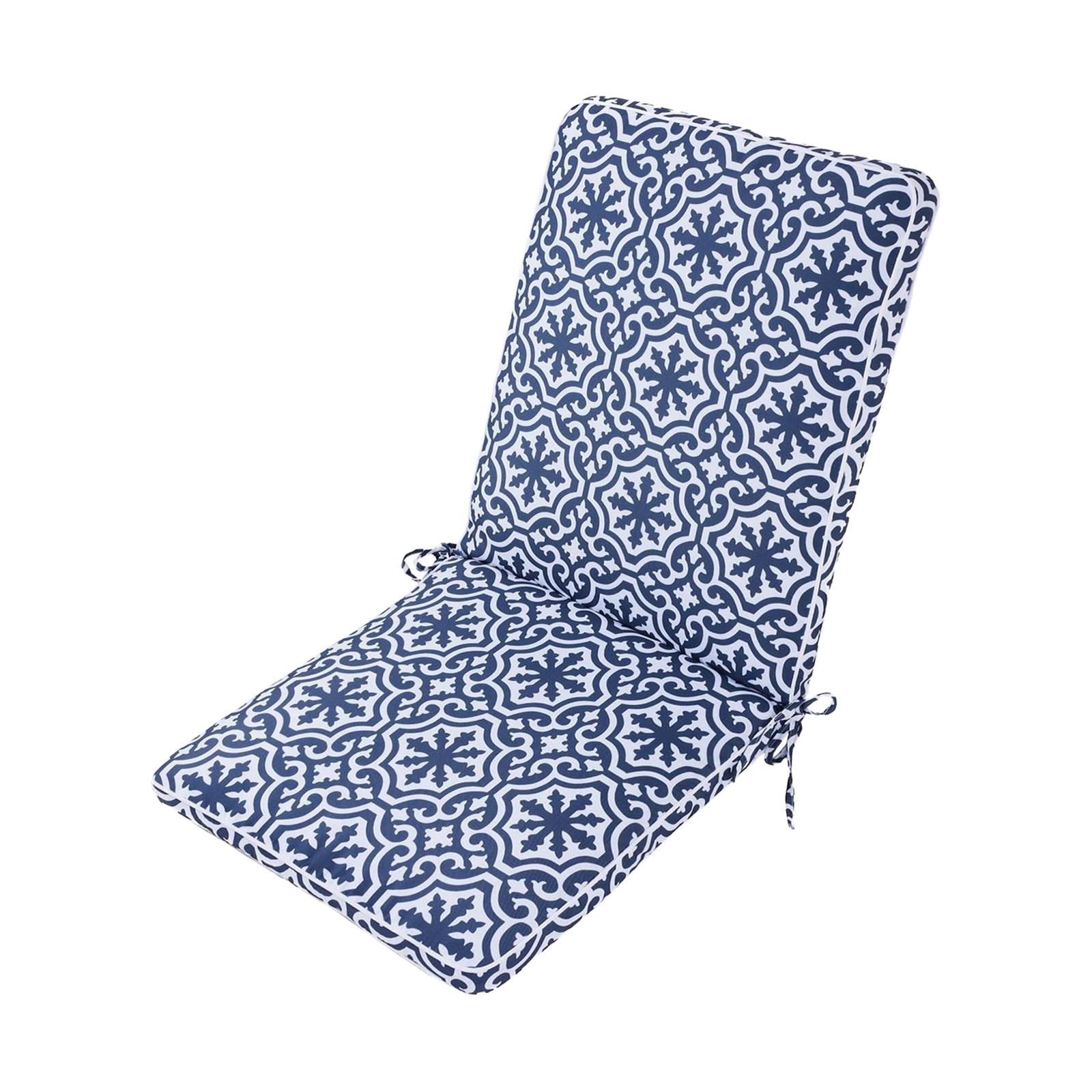 Mojo 46cm Blue & White Marrakesh Outdoor Mid-Back  Cushion