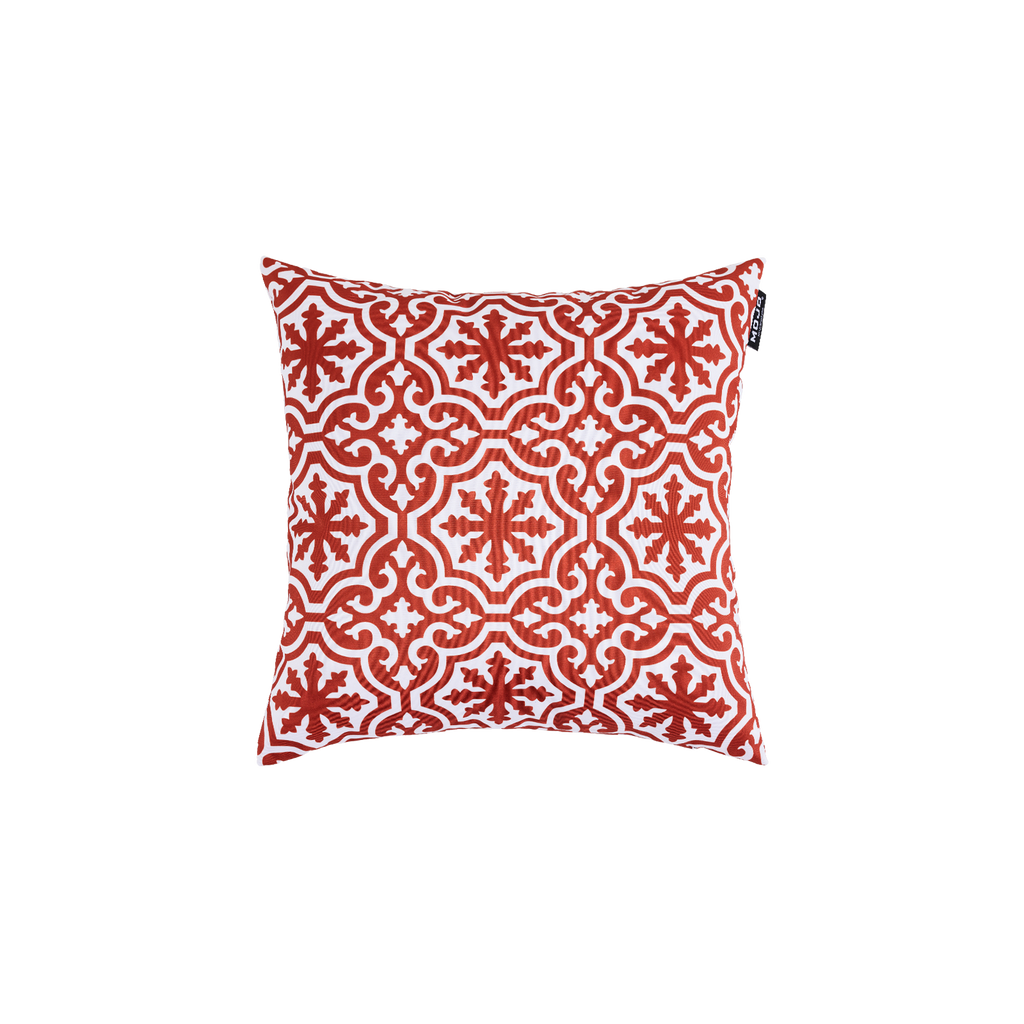 Mojo 45cm Red & White Marrakesh Terracotta Cushion Cover