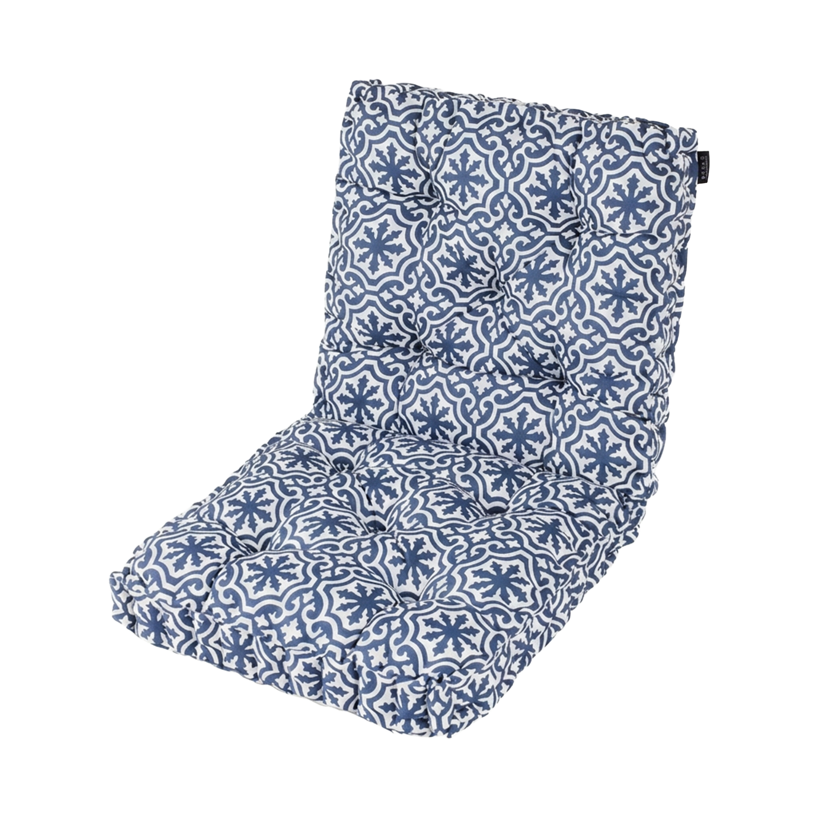 Mojo 100cm Blue and White Marrakesh Outdoor Mid-Back Cushion