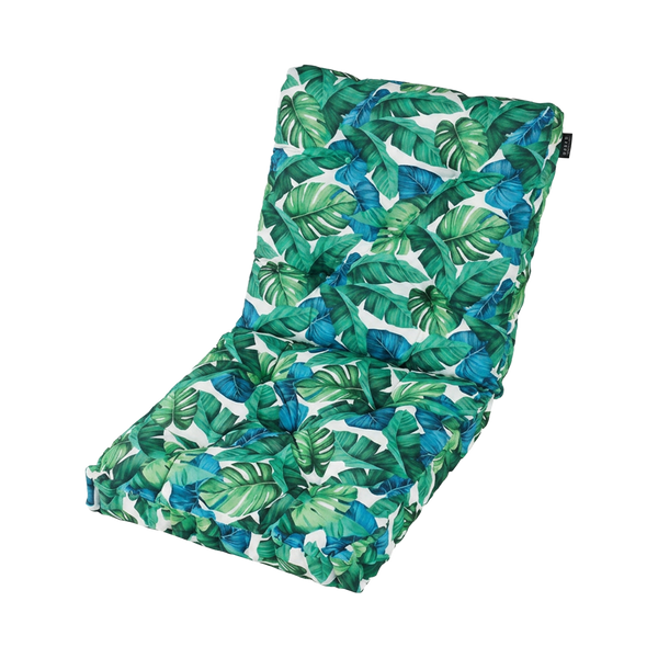 Mojo MJOC0219 Leaf Multi Outdoor Floor Cushion – multicolour tropical leaf waterproof floor cushion for outdoor seating areas