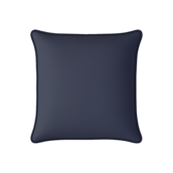 Mojo 45cm Solid Navy Cushion Cover with Pipe