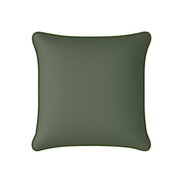 Mojo 45cm Solid Green Cushion Cover with Pipe