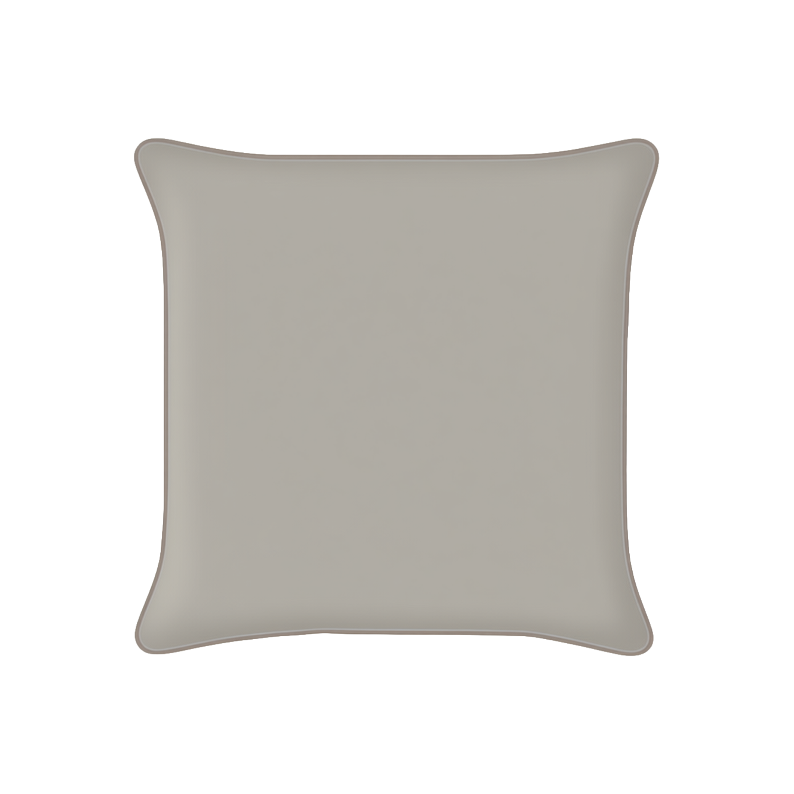 Mojo 45cm Solid Grey Cushion Cover with Pipe