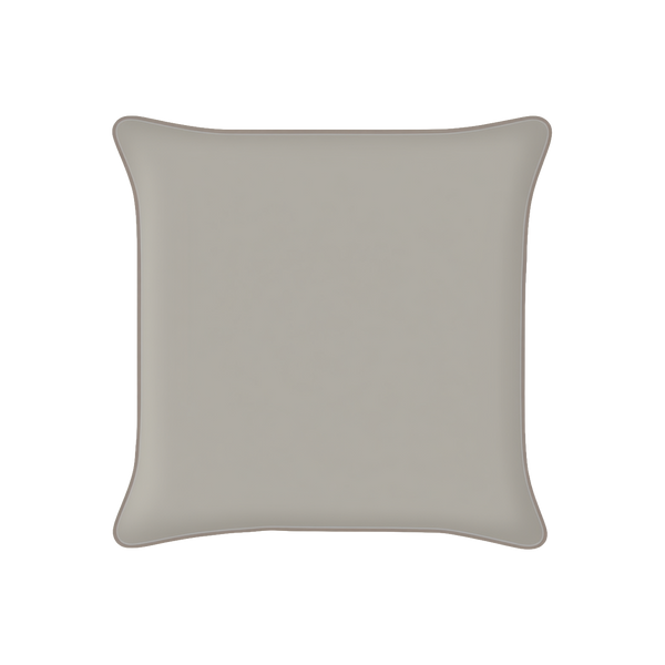 Mojo 45cm Solid Grey Cushion Cover with Pipe