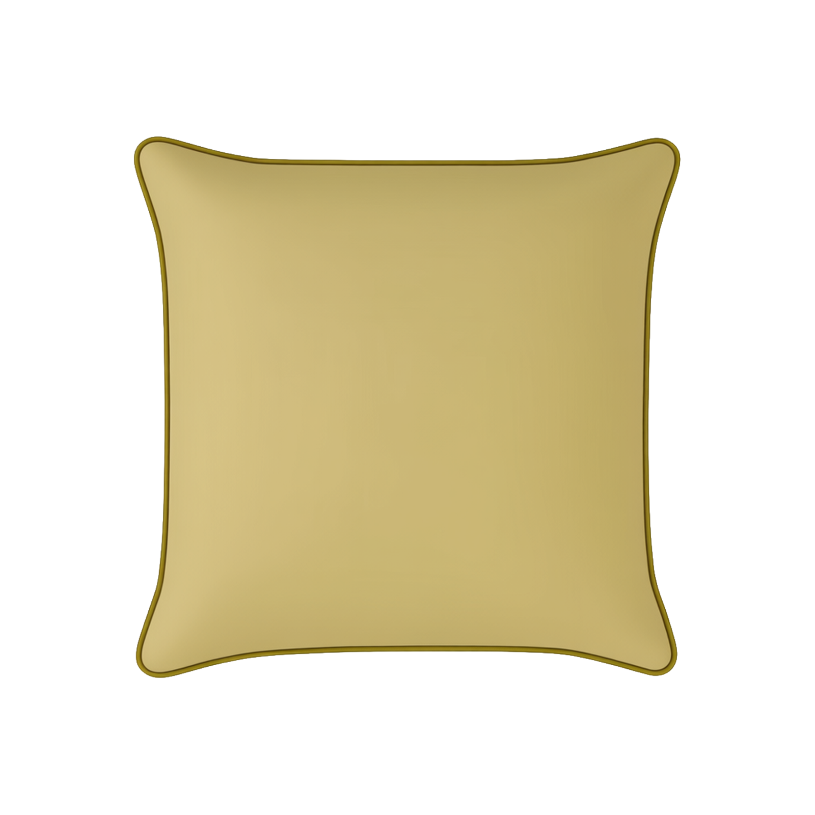 Mojo 45cm Solid Yellow Cushion Cover with Pipe
