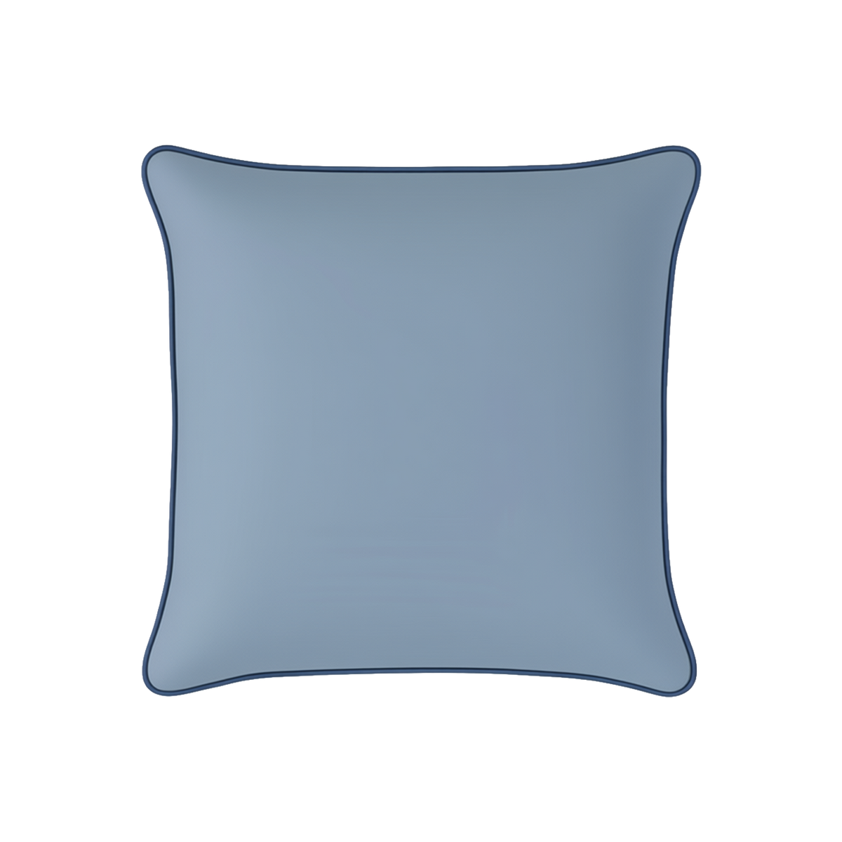 Mojo MJOC0383 45cm Solid Blue Cushion Cover with Pipe – classic piped solid blue outdoor cushion cover for patio furniture