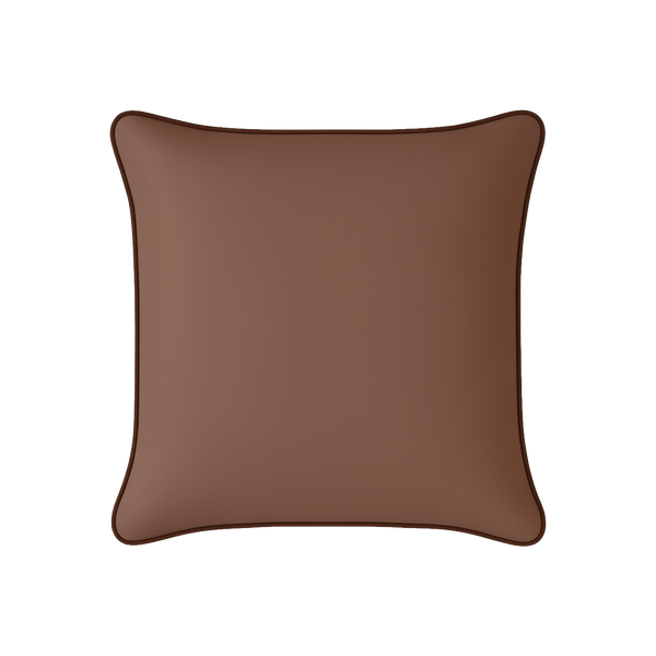 Mojo MJOC0384 45cm Solid Terracotta Cushion Cover with Pipe – earthy piped solid terracotta outdoor cushion cover