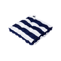 Mojo 45cm Navy & White Cabana Stripe Outdoor Floor Cushion