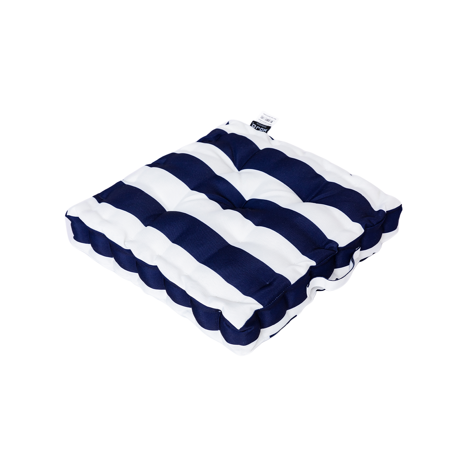 Mojo 45cm Navy & White Cabana Stripe Outdoor Floor Cushion