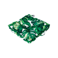 Mojo 45cm Green & White Foliage Square Floor Cushion