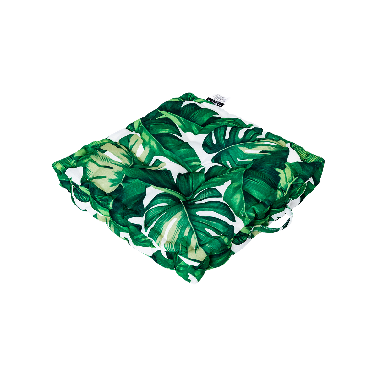 Mojo MJOC0391 45cm Foliage Square Outdoor Floor Cushion – botanical foliage waterproof floor cushion for outdoor entertaining areas