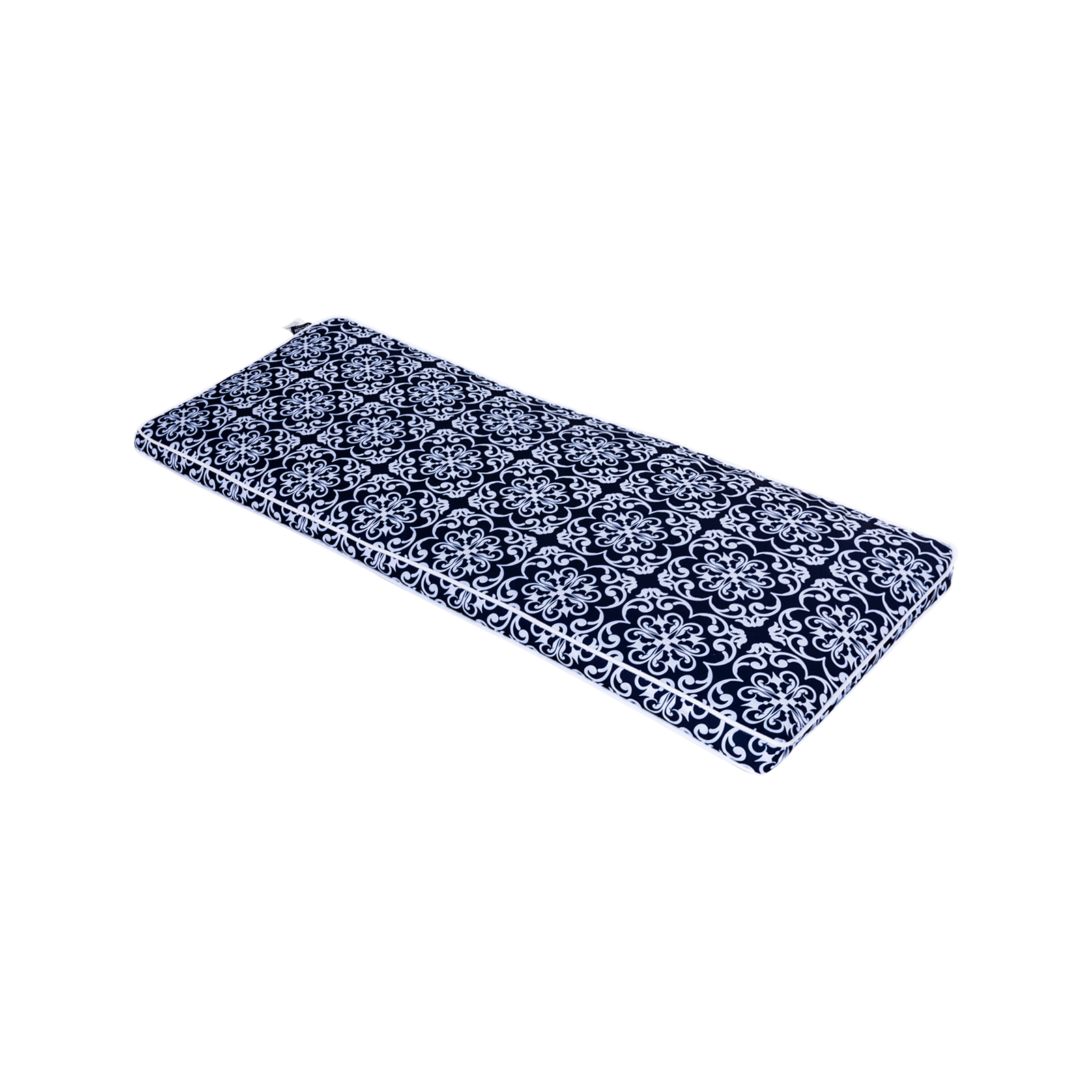 Mojo 116cm Blue & White Moroccan Navy Outdoor Bench Cushion