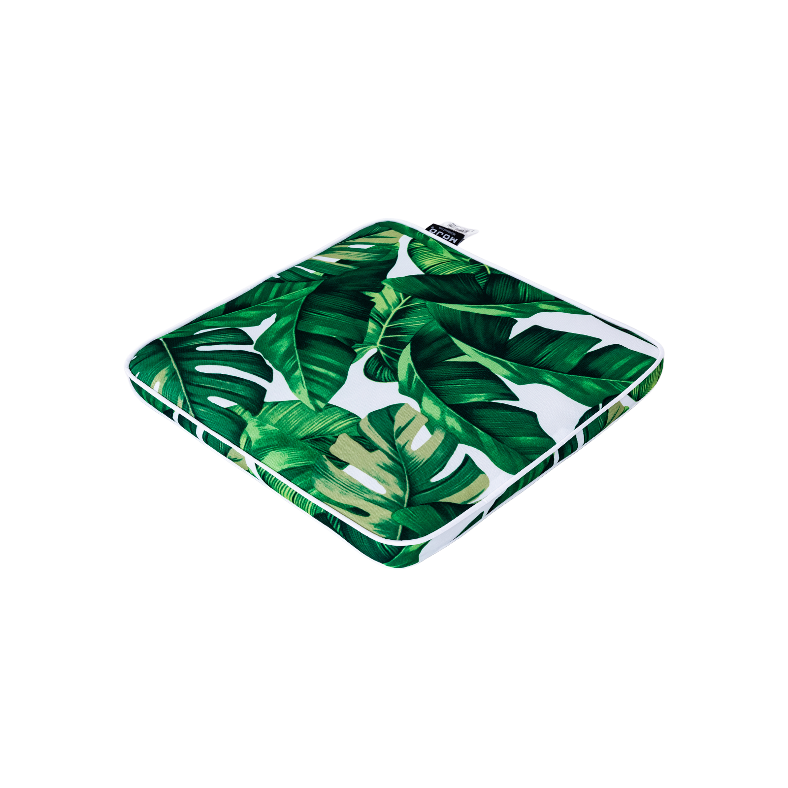 Mojo 42cm Green & White Foliage Design Outdoor Square Cushion