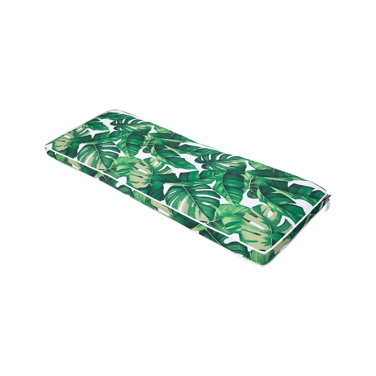Mojo 11.6cm Green & White Foliage Outdoor Bench Cushion