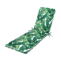 Mojo 53cm Green & White Foliage Outdoor Sunlounge Cushion