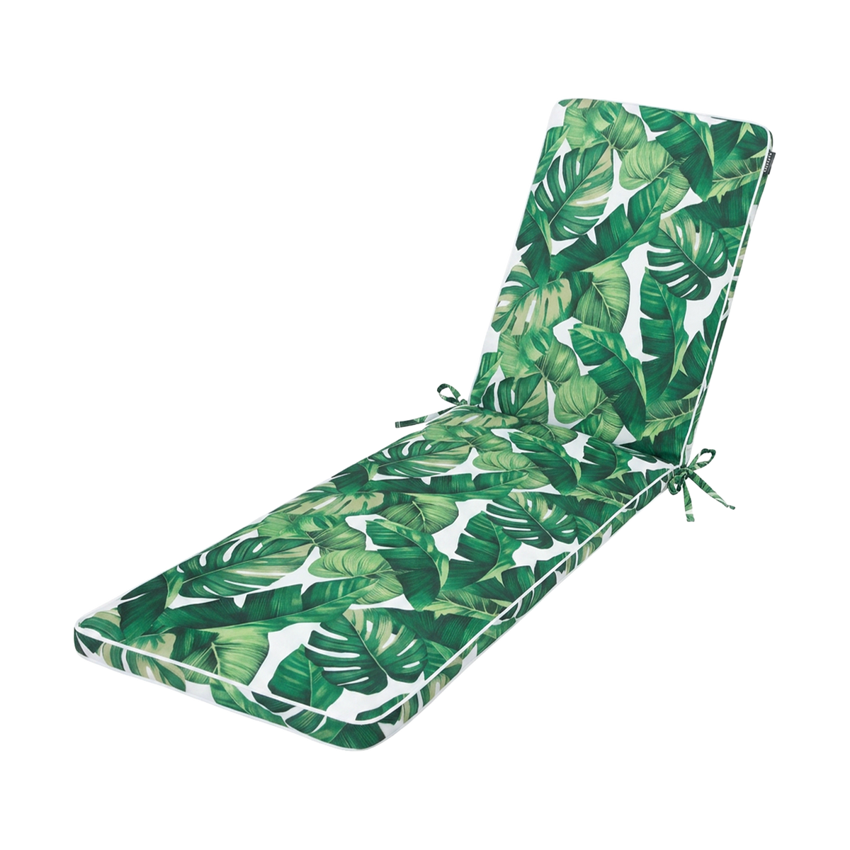Mojo MJOC0403 Foliage Outdoor Sunlounge Cushion – botanical foliage print UV-resistant cushion for outdoor sun loungers