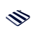 Mojo 42cm Blue & White Cabana Stripe Navy Outdoor Square Chair Cushion
