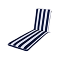 Mojo 53cm Navy & White Cabana Stripe Outdoor Sunlounge Cushion