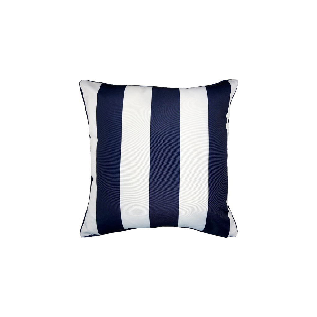 Mojo 45cm Navy Cabana Stripe Outdoor Throw Cushion