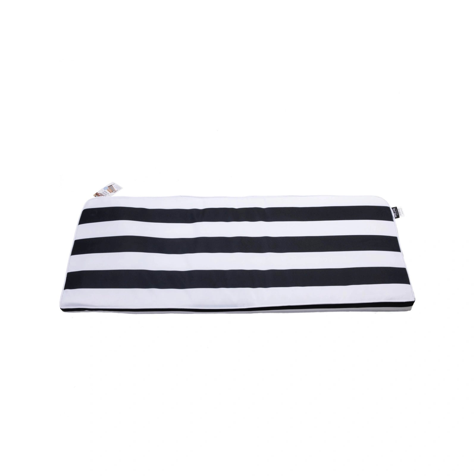 Mojo 48cm St.Tropez Black and White Strip Outdoor Bench Cushion