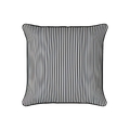 Mojo 45cm Black Pinstripe Cushion Cover with Pipe