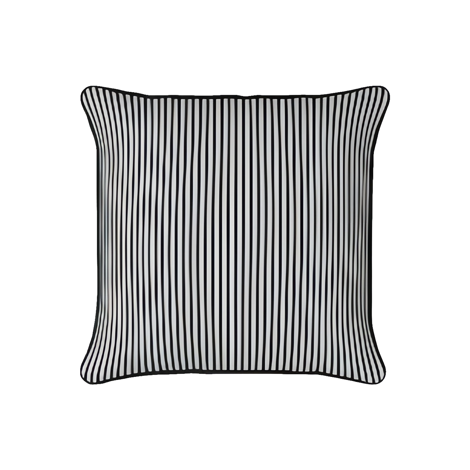 Mojo 45cm Black Pinstripe Cushion Cover with Pipe