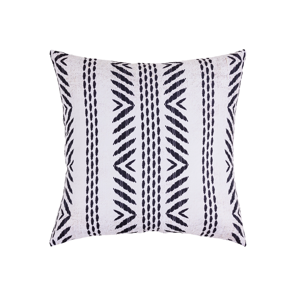 Mojo 45cm Black & White Tribal Cushion Cover