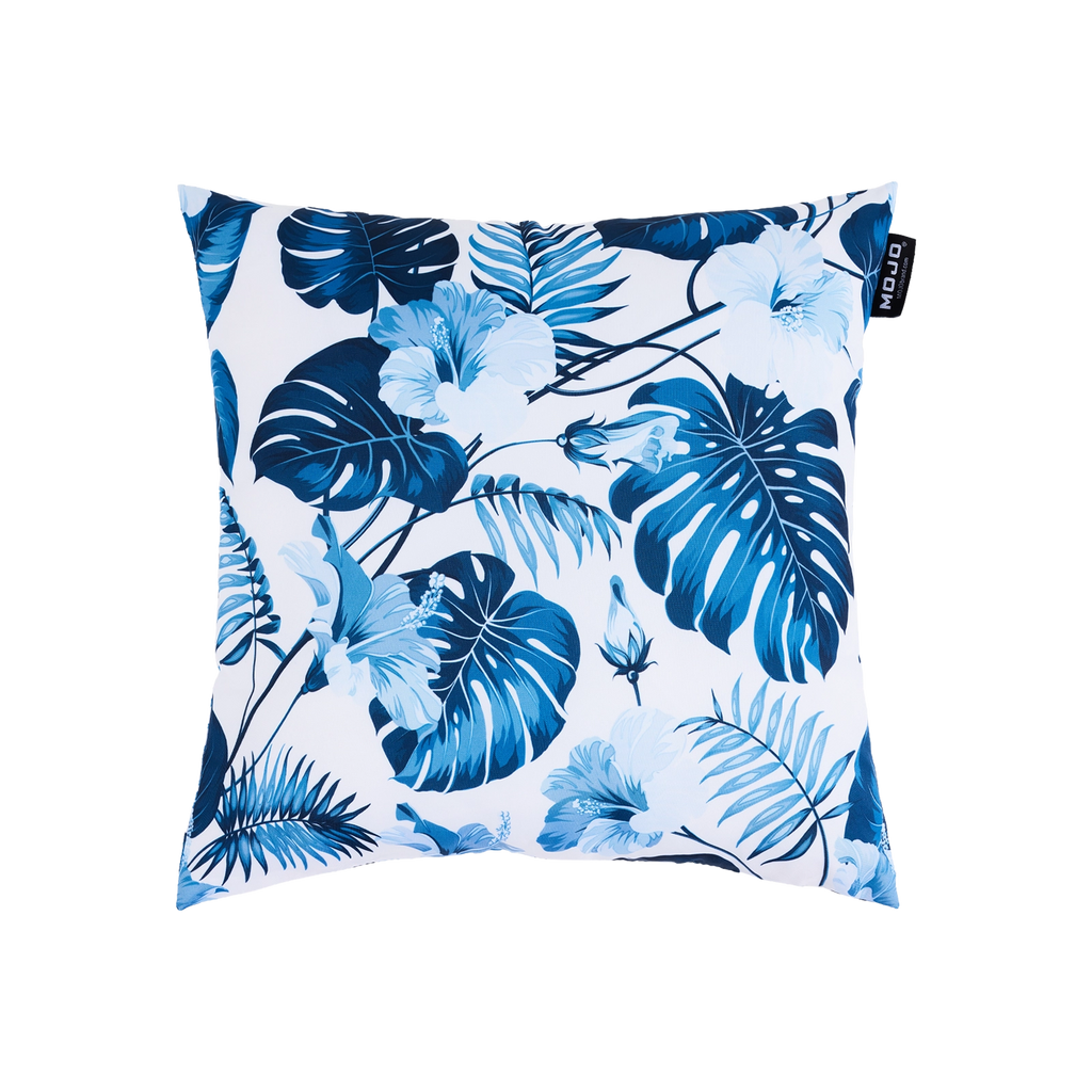 Mojo 45cm Blue Leaf Cushion Cover