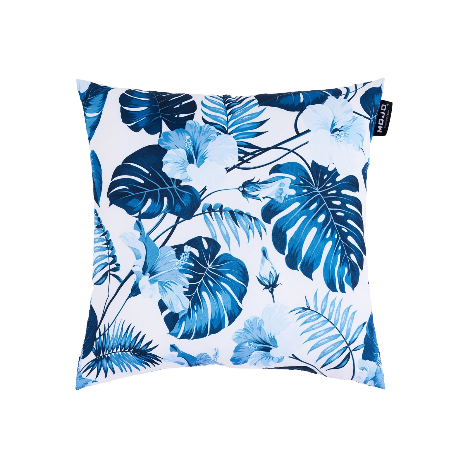 Mojo 45cm Blue Leaf Cushion Cover