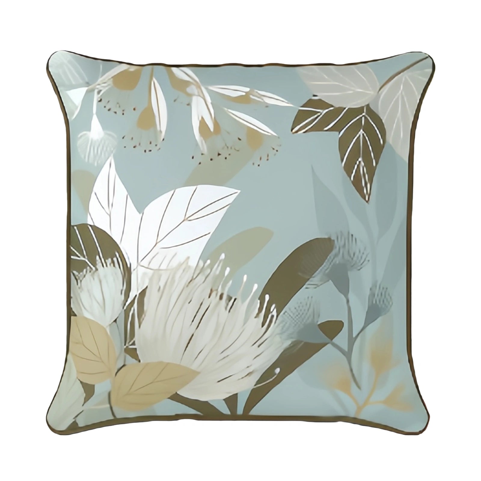 Mojo 45cm Botanical Grey Cushion Cover with Pipe