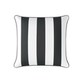 Mojo 45cm Cabana Stripe Black Cushion Cover with Pipe