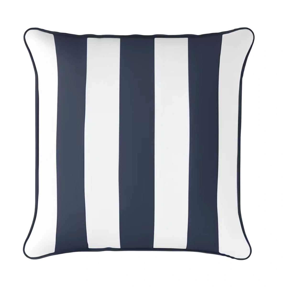 Mojo 45cm Cabana Stripe Navy Cushion Cover with Pipe