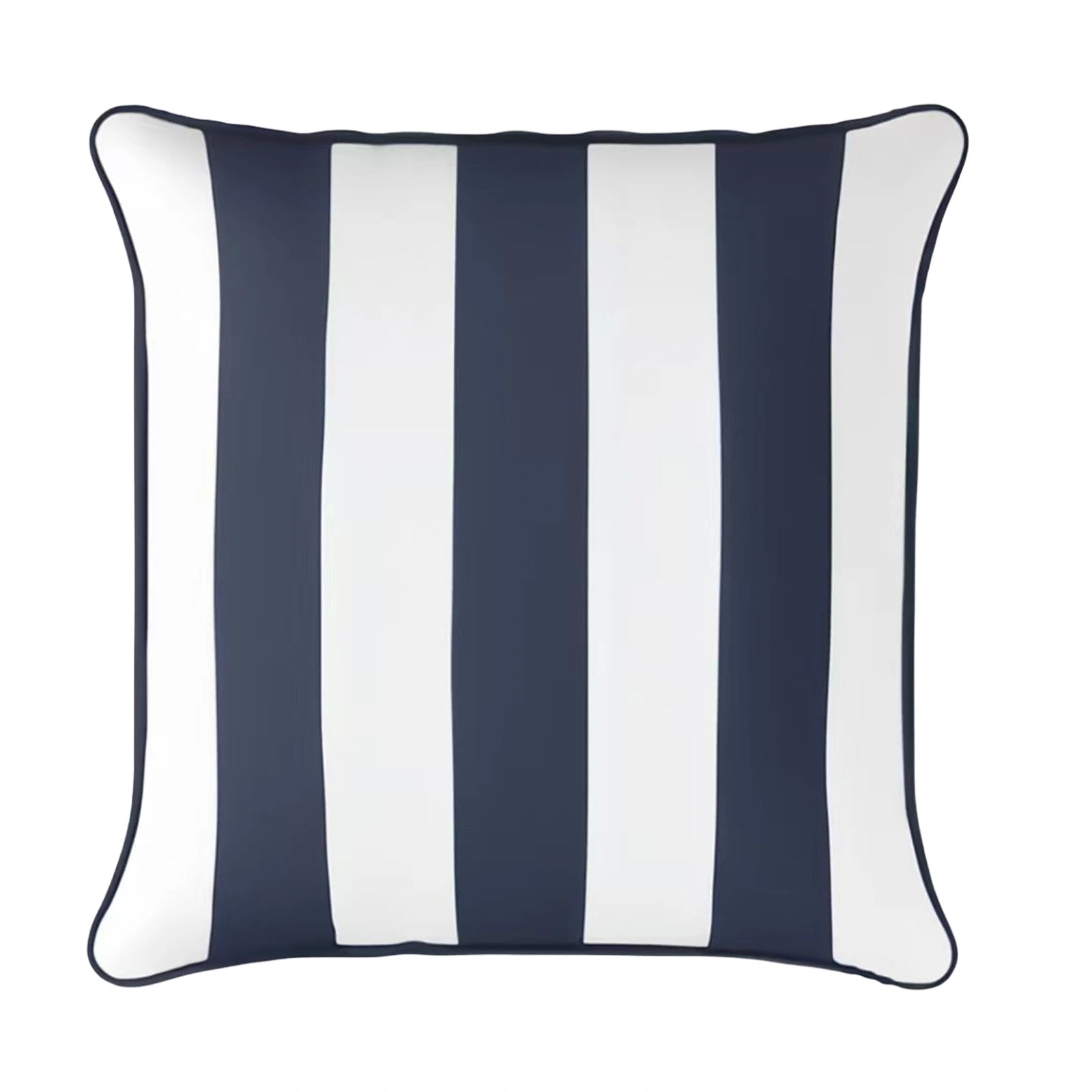 Mojo 45cm Cabana Stripe Navy Cushion Cover with Pipe