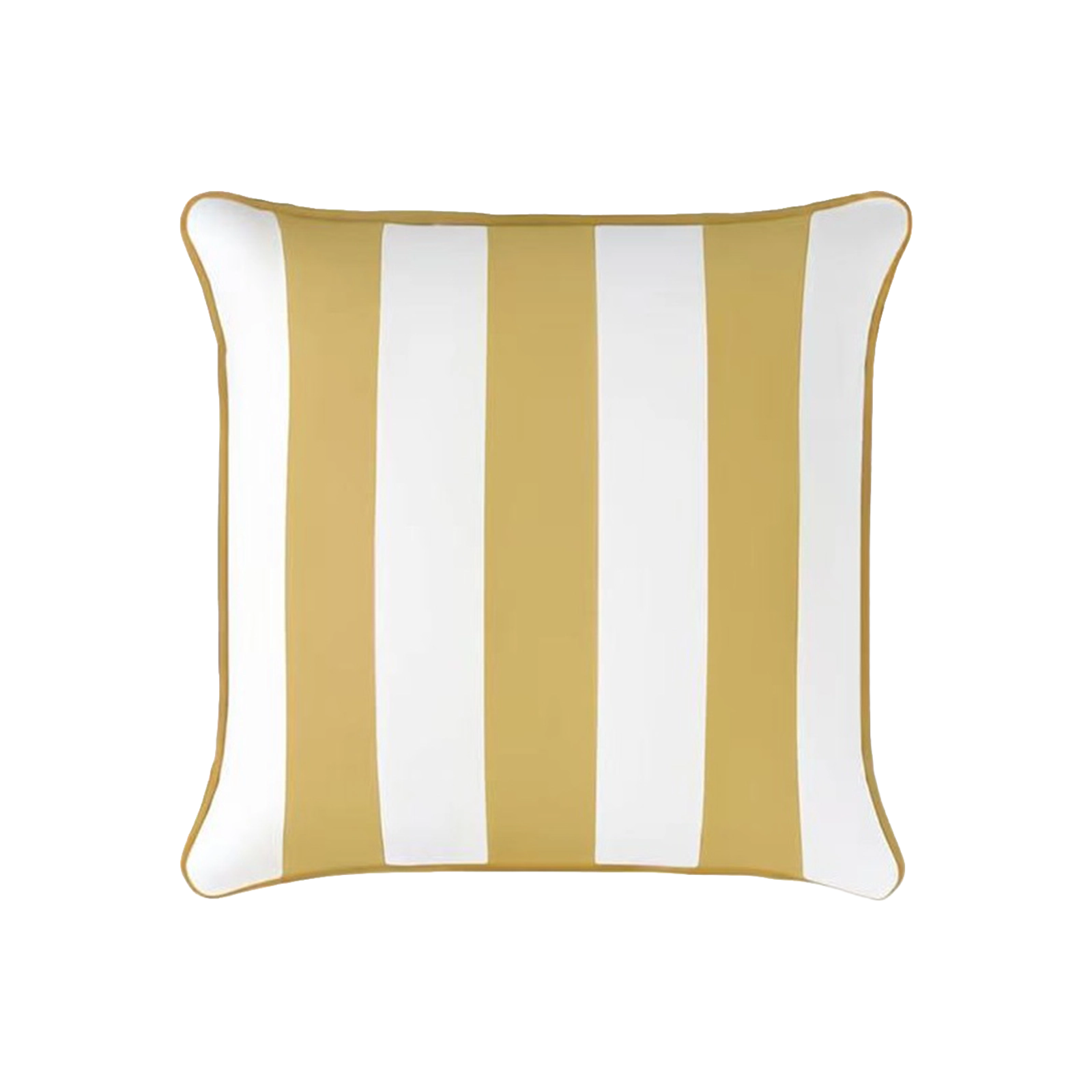 Mojo 45cm Cabana Stripe Yellow Cushion Cover with Pipe