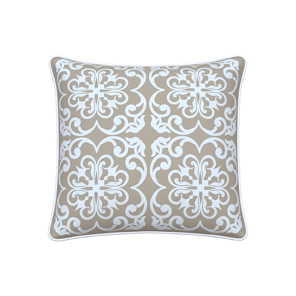 Mojo 45cm Moroccan Beige Cushion Cover with Pipe