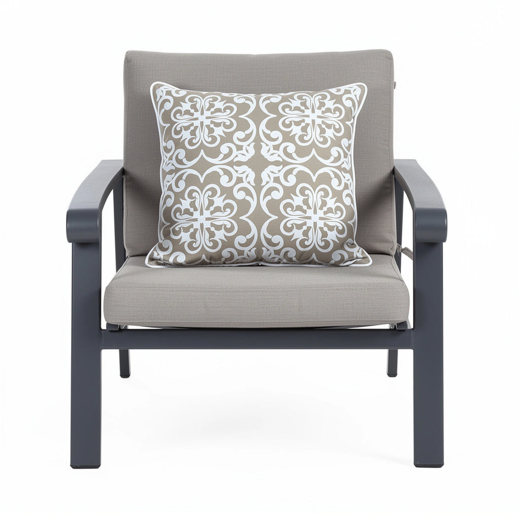 Mojo 45cm Moroccan Beige Cushion Cover with Pipe