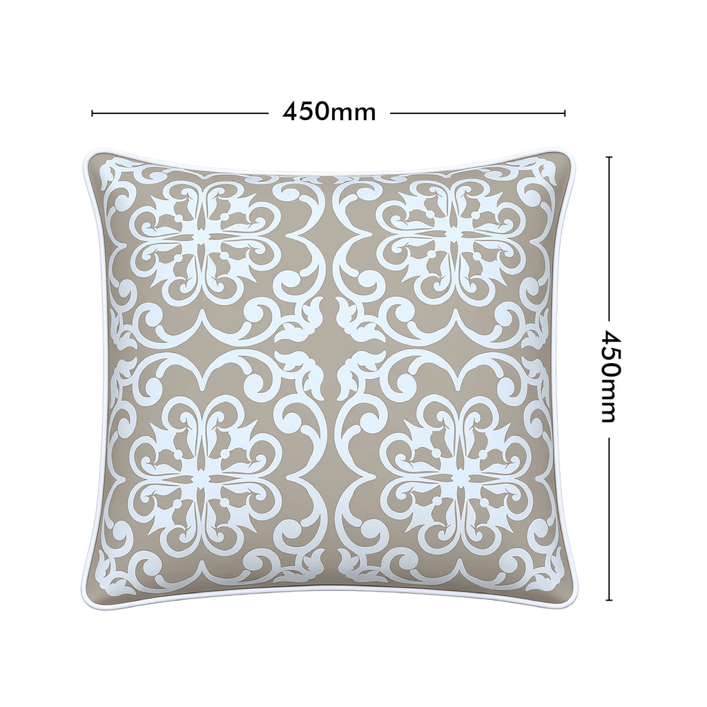Mojo 45cm Moroccan Beige Cushion Cover with Pipe